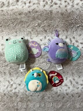 NWT | Squishmallows Three included, Fritz, Drow, Braedon